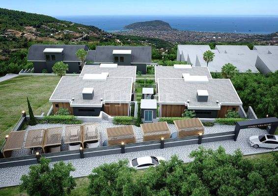 Stylish Villas with Sea and City Views in Alanya Bektaş