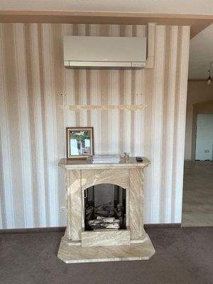 Kamin im Wohnzimmer (Ethanol)