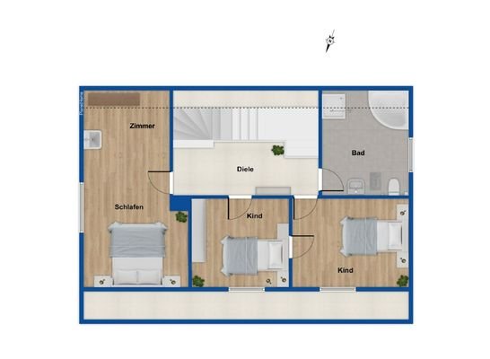 Grundriss Dachgeschoss