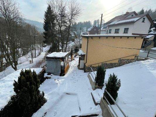 Küche Aussicht in Garten