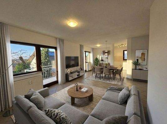 Wohn-Esszimmer Möblierungsvorschlag