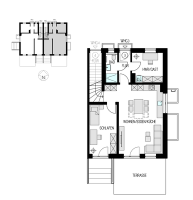 Wohnung 3 - Grundriss EG