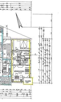 Grundriss mit Bemassung