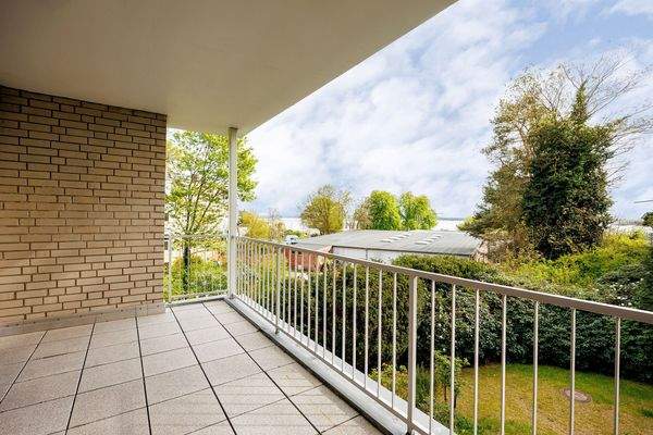 Balkon mit Gartenblick