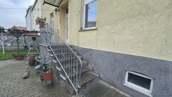 Treppenaufgang zum Haus