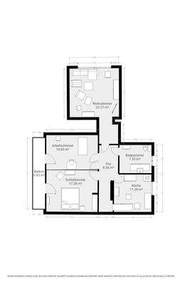 Grundriss-Skizze - 1 Stock