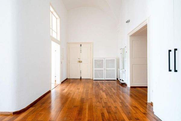 Blick auf den Eingan