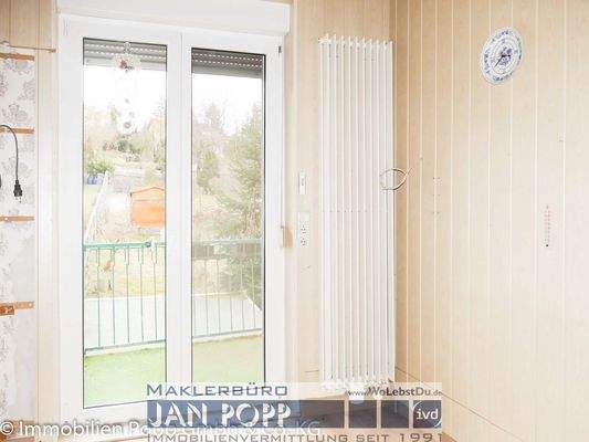 Balkonzugang Küche im Obergeschoss