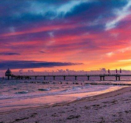 Abendstimmung am Strand von Zingst