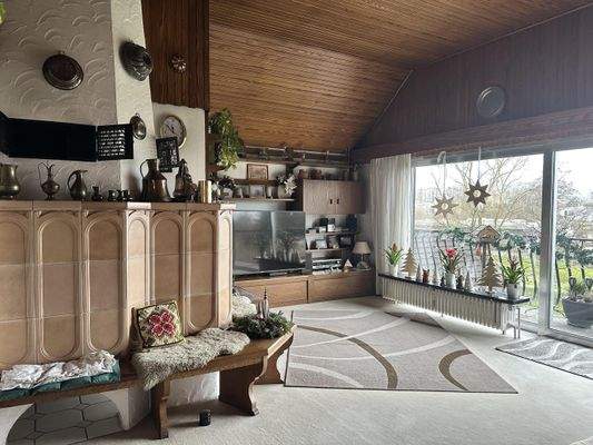 Wohnraum OG mit Kachelofen