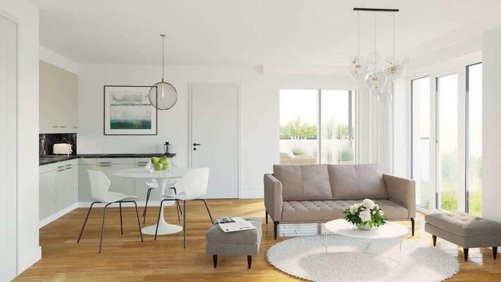 Wohnraum Visualisiert WE 3