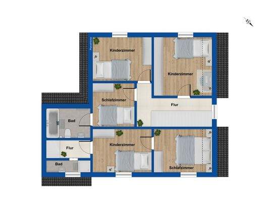 Grundriss Obergeschoss