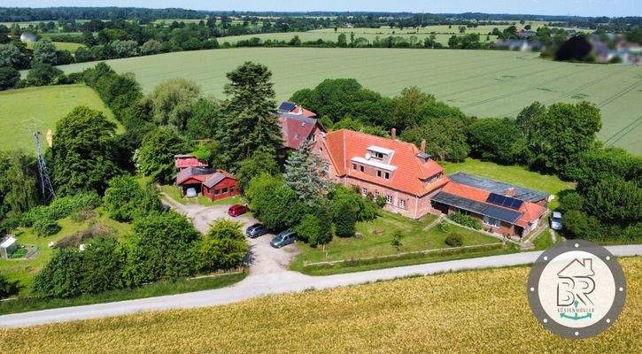 Anblick auf das Anwesen