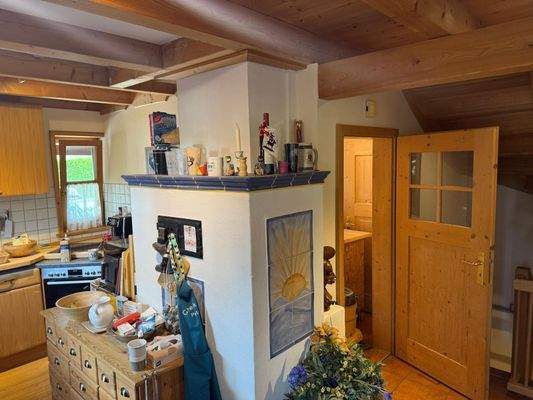 Blick Kamin und Eingang 