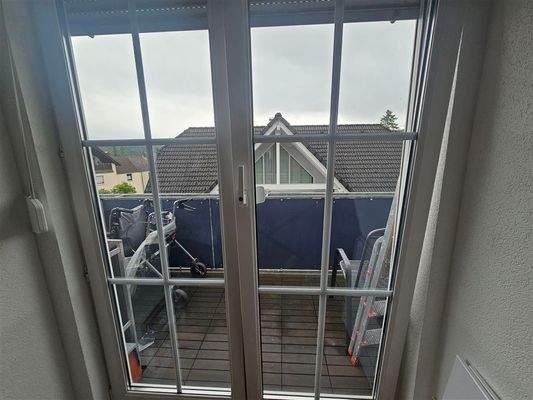 Blick auf den Balkon 