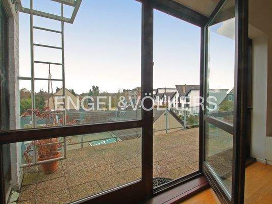 Sonnige Dachterrasse