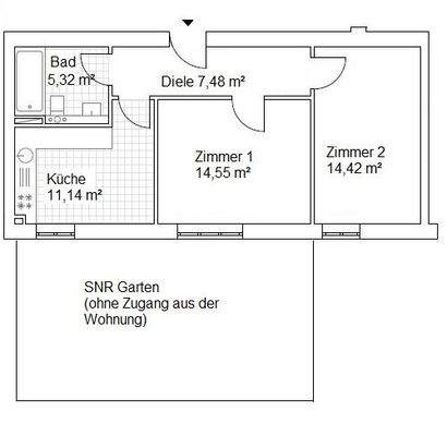 Grundriss WE52 mit SNR Garten