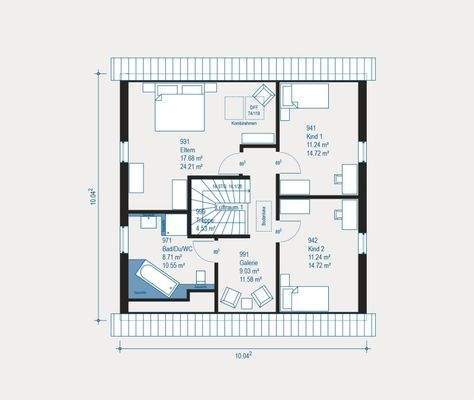 Familienfreundlicher Grundriss