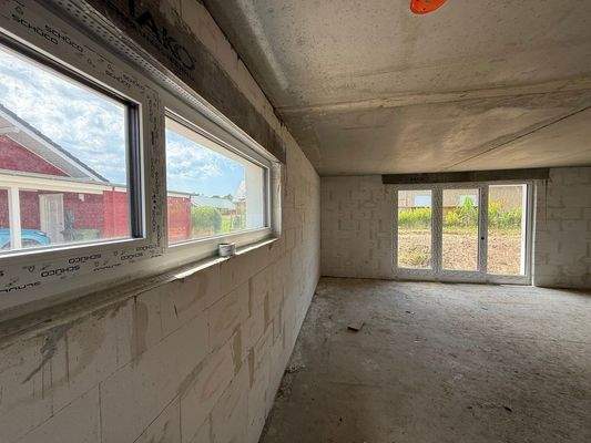 Wohnzimmer aus der Küche