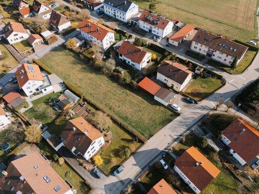 Luftaufnahme Bauplatz