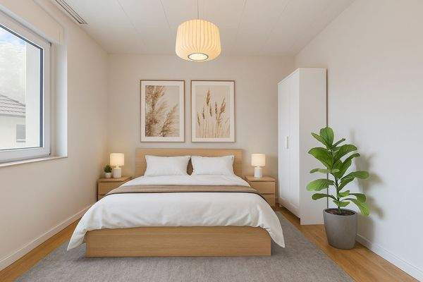 Visualisiertes Schlafzimmer EG