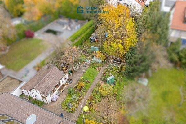 Drohnenaufnahme Garten