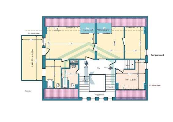 1917 Grundriss Dachgeschoss 1