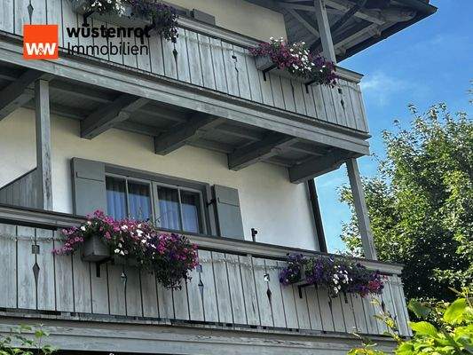 Blick auf den Balkon