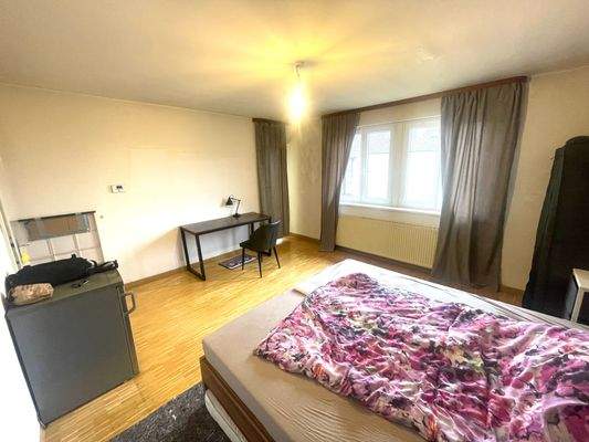 Wohn/Schlafzimmer mit Zugang zum Balkon 