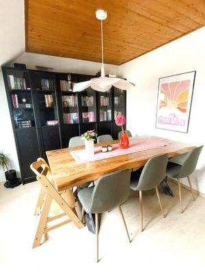 Essbereich im Wohnzimmer