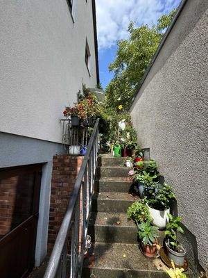 Treppe zum Garten