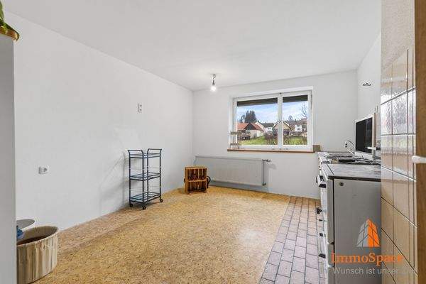 Blick in die Essküche im EG des Altbaus