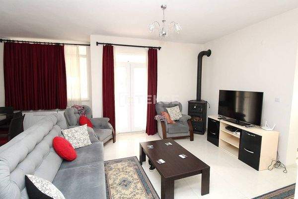 Furnished Semi-Detached Villa with Pool in Kadriye Antalya
