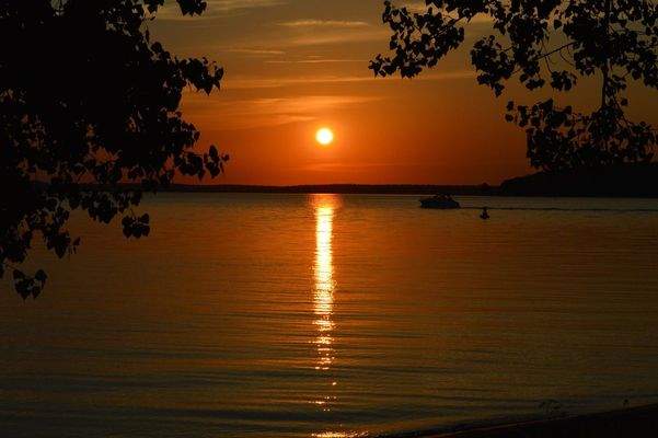 Sonnenuntergang Plauer See