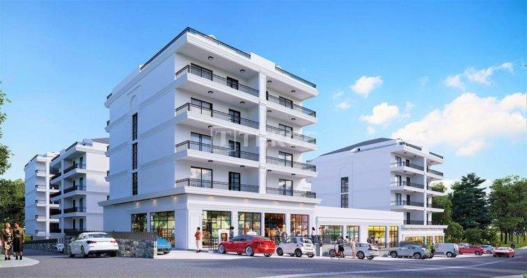 Stylish City View Flats in a Complex with Pool in Bursa