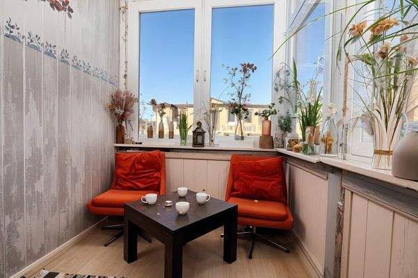 Der helle Wintergarten