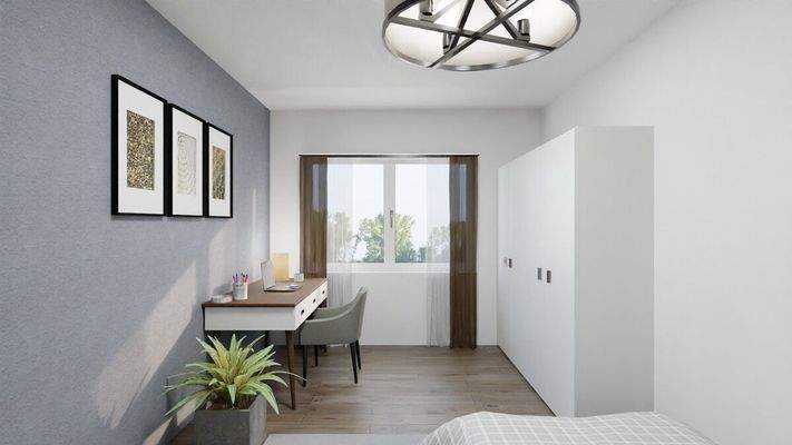 Visualisierung Whg 7 Zimmer Zwei Fenster