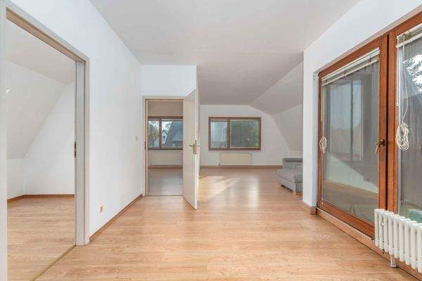 Wohn- und Essbereich im Dachgeschoss 