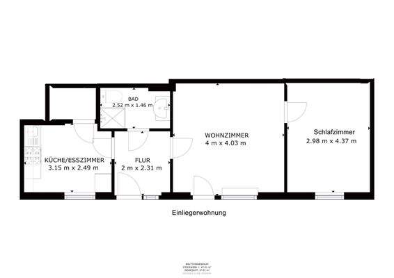 Grundriss Einliegerwohnung