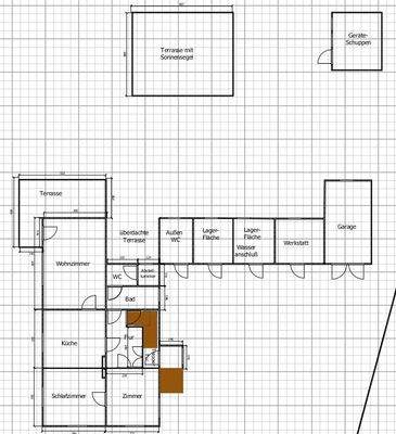 Haus mit Nebengelass