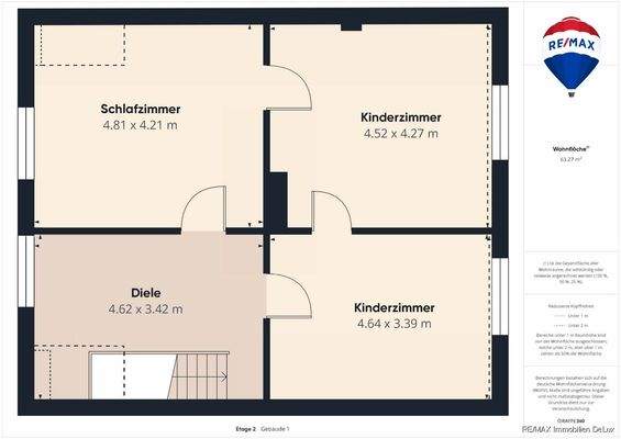 RE/MAX Immobilien DeLux Einfamilienhaus Nalbach Grundriss OG