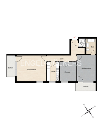 Wohnung im 3. OG mit Aufzug