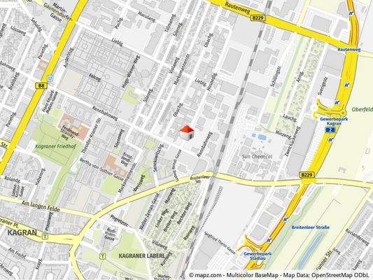 Geolyzer Kartenausschnitt