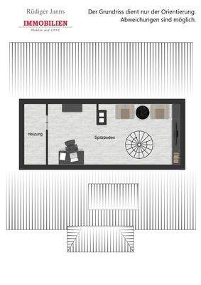 Grundriss Spitzboden