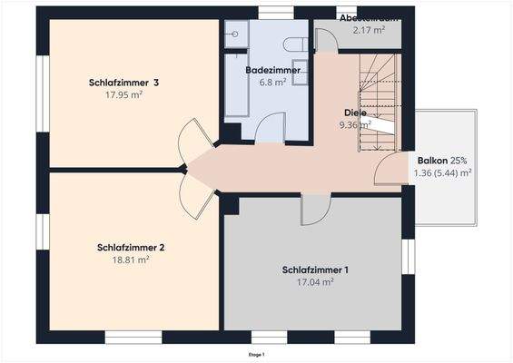 Grundriss Obergeschoß