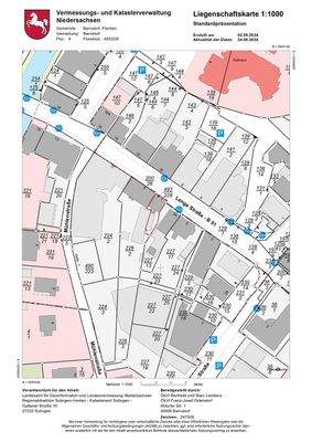 Lageplan  mit Markierung