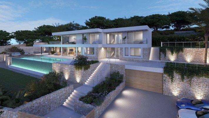 Baugrundstück mit Projekt und Lizenz zu verkaufen in Sa Coma, Bunyola, Mallorca