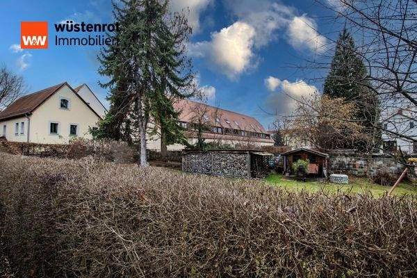 Blick vom Nachbargrundstück