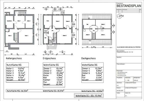 Grundrisse inkl. Berechnung_rechte DHH_001