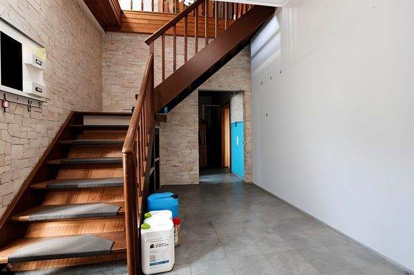 Der praktische Eingangsbereich